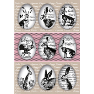 HERMA Sticker de Pâques TREND 'fête des lapins'