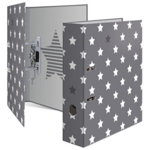 HERMA Classeur à levier 'Stars', pointillés en gris, A4
