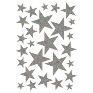 HERMA Autocollants de Noel MAGIC 'étoiles or', pailletté