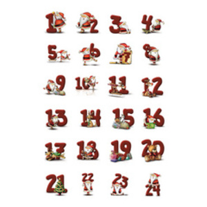HERMA Autocollants de Noël DECOR 'Calendrier de l'Avent'