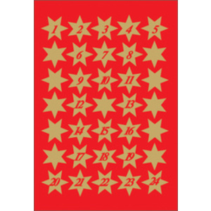 HERMA Autocollants de Noël DECOR 'Calendrier de l'Avent'