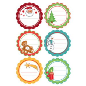 HERMA Autocollants de Noël DECOR 'Voeux de Noël', pailleté