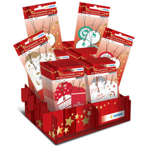 HERMA Etiquettes pour cadeau de Noel, présentoir de comptoir