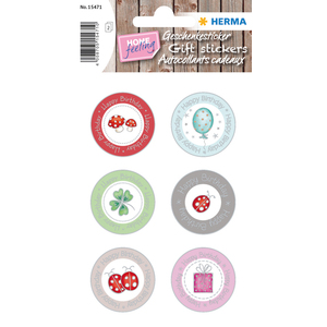 HERMA Sticker cadeau HOME 'Best Wishes'