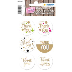 HERMA Sticker cadeau HOME 'Best Wishes'