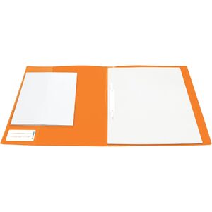 HERMA Chemise à lamelle, PP, A4, orange translucide