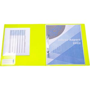 HERMA Chemise à lamelle, en PP, A4, jaune fluo