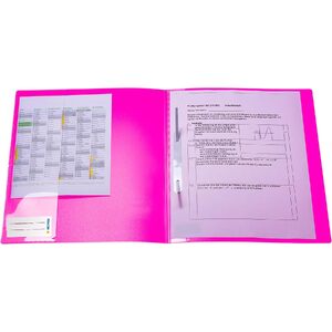 HERMA Chemise à lamelle, en PP, A4, rose fluo
