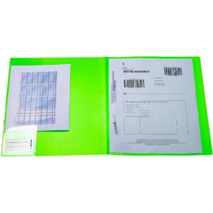 HERMA Chemise à lamelle, en PP, A4, vert fluo