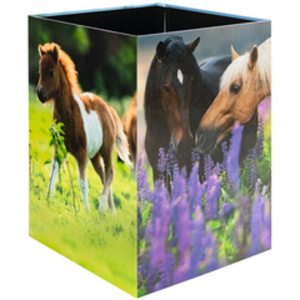 HERMA Corbeille à papier 'Pré à chevaux', carton