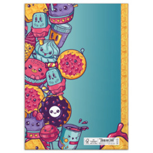 RNK Verlag Carnet de notes 'Sweets', A4, 96 feuilles, uni