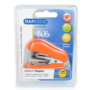 RAPESCO Agrafeuse Bug Mini, capacité d'agrafage: 12 feuilles