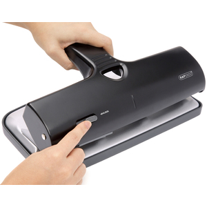 RAPESCO Perforateur quatre trous ALU 40, 40 feuilles, noir