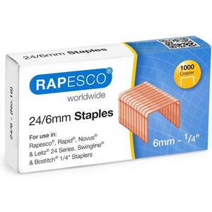 RAPESCO Agrafes 24/6, cuivré et galvanisé