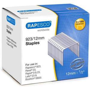 RAPESCO Agrafes 923/12, 4.000 pièces, galvanisé