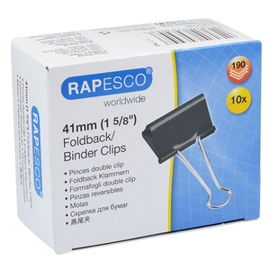 RAPESCO Pinces double clip, largeur: 50 mm, noir