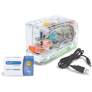 RAPESCO Agrafeuse électrique 626EL, transparent