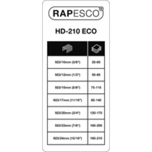 RAPESCO Agrafeuse grande capacité ECO HD-210, noir