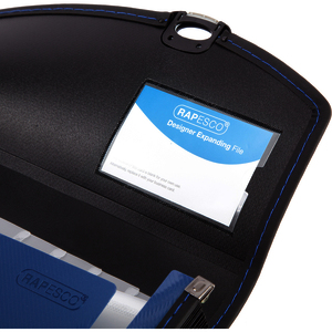 RAPESCO Trieur valisette Designer, A4+, 7 compartiments bleu