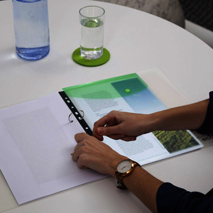 RAPESCO Pochette à documents, A4, trous pour l'archivage