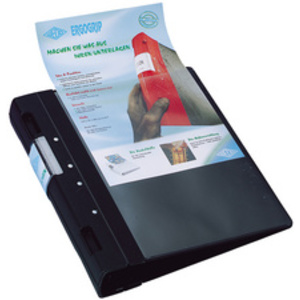 WEDO ERGOGRIP Classeur de présentation, 38 mm, noir/bleu, A4
