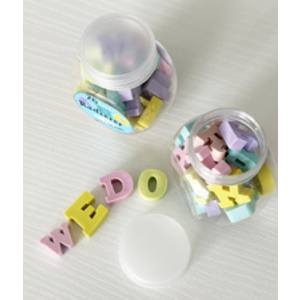 WEDO Gomme en plastique ABC, 26 pièces dans une boîte