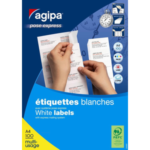 agipa Etiquette universelle, 70 x 42,4 mm, POSE EXPRESS