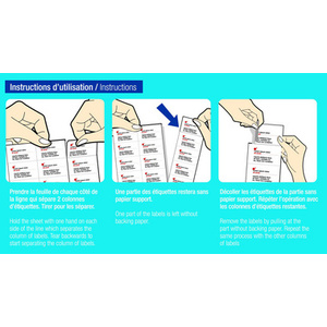 agipa Etiquette universelle, 52,5 x 21,2 mm, POSE EXPRESS