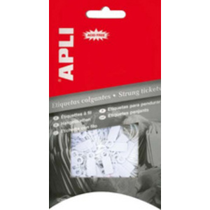 APLI Etiquette à suspendre, dimensions: 15 x 24 mm, blanc