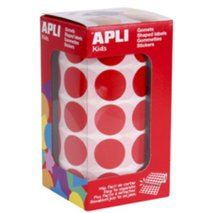 APLI Kids Gommette de couleur en rouleau, rouge