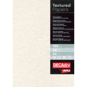 agipa Papier structuré, A4, 165 g/m2, parchemin champagne