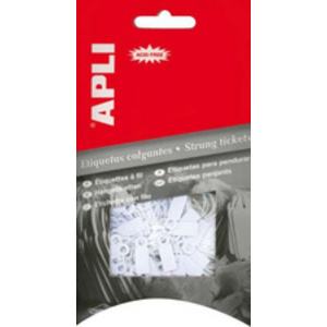 APLI Etiquette à suspendre, dimensions: 13 x 20 mm, blanc  - 46343