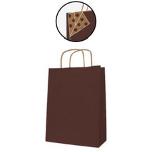 APLI Sac en papier, en kraft, moyen, noir