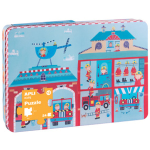 APLI kids Puzzle 'Caserne de pompiers', 24 pièces