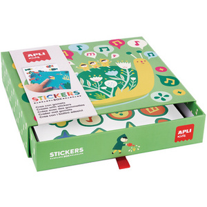 APLI kids Jeu de gommettes 'Liliputiens', 8 planches