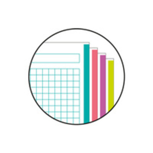 MIQUELRIUS Cahier à spirale 'Notebook AURORA', A4, Santorini