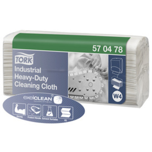 TORK Chiffon de nettoyage industriel, 1 couche, blanc