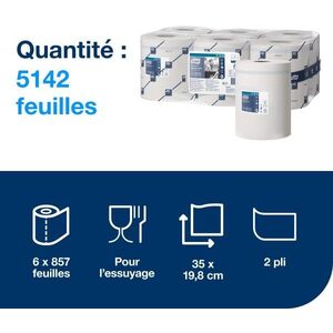 TORK Reflex Rouleau nettoyant multi-usage, 300 m, blanc