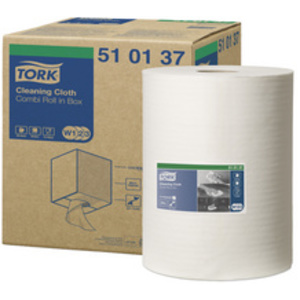 TORK Rouleau de chiffons de nettoyage multi-usage, blanc