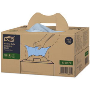 TORK Chiffon de nettoyage multi-usage, 415 x 355 mm, bleu