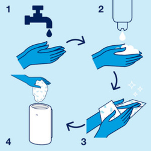 TORK Savon mousse pour décontamination des mains, 1.000 ml