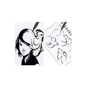 PentelArts Stylo pinceau Brush Pen, corps noir