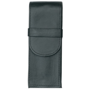 Alassio Etui pour stylo, pour 2 stylos, noir, cuir véritable
