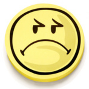 magnetoplan Symboles d'évaluation Smilies, négatif, rond