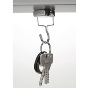 magnetoplan Crochet magnétique en métal, argenté