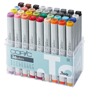 COPIC Marqueur classic, set de base de 36 pièces