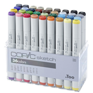 COPIC Marqueur sketch, set de 36 'Base'