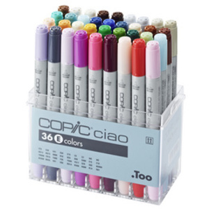 COPIC Hobbymarker ciao, kit de 36, encre à base d'alcool,