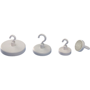 magnetoplan Aimant à crochet, blanc, diamètre: 36 mm