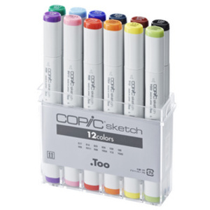 COPIC Marqueur sketch, kit de 12